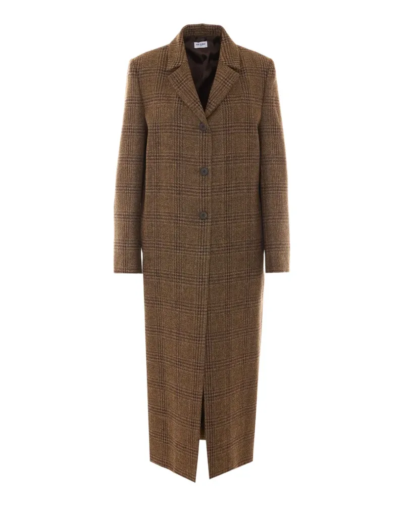 Rue du Bac Prince-of-Wales check coat - Braun Braun