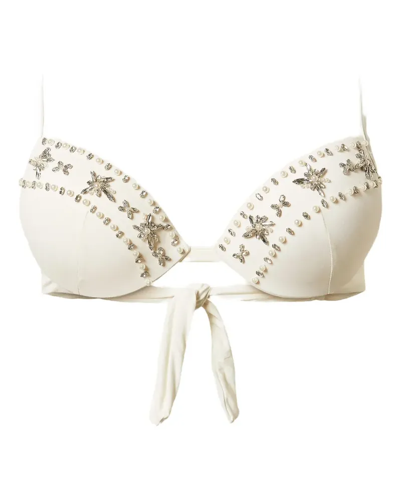 Twin-Set Push-up-Bikinioberteil mit Nieten - Weiß Weiß