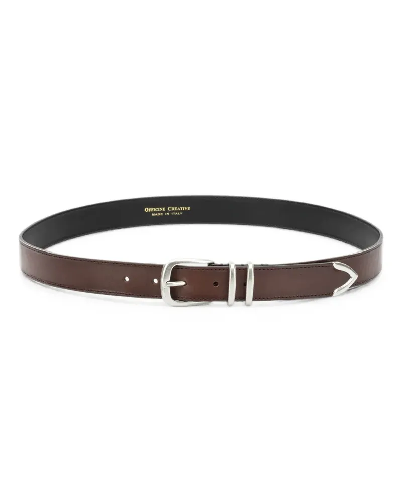 Officine Creative Italia buckle-fastening leather belt - Braun Braun