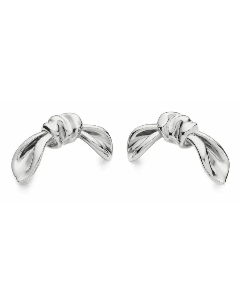 Missoma x Markgong Bow stud earrings - Silber Silber
