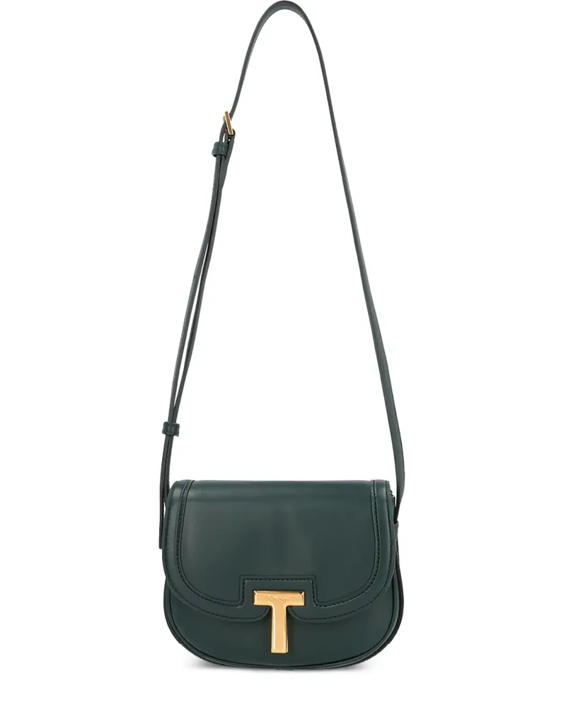 Tom Ford Schultertasche mit T-Schild - Grün Grün