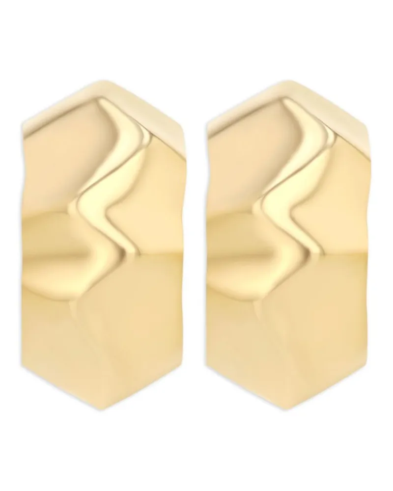 Lizzie Mandler Kleine 18kt Wave Gelbgoldohrringe Gold