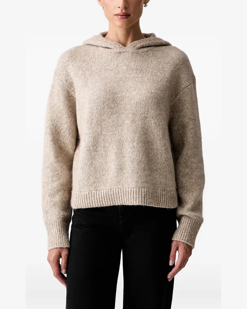 Marc O'Polo knitted long-sleeve hoodie - Nude Nude