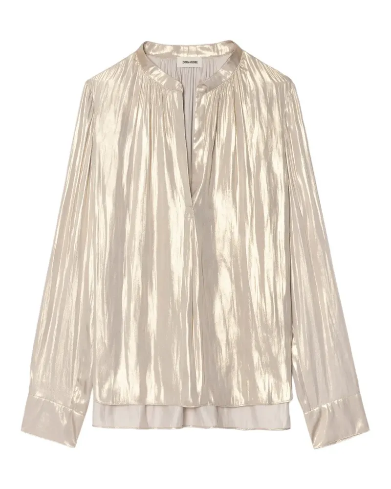 Zadig & Voltaire Tink V-neck top - Gold Gold