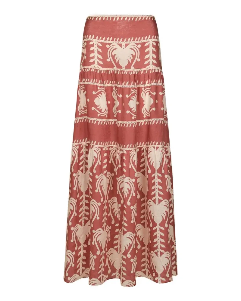 Johanna Ortiz Rituales maxi skirt - Rot Rot