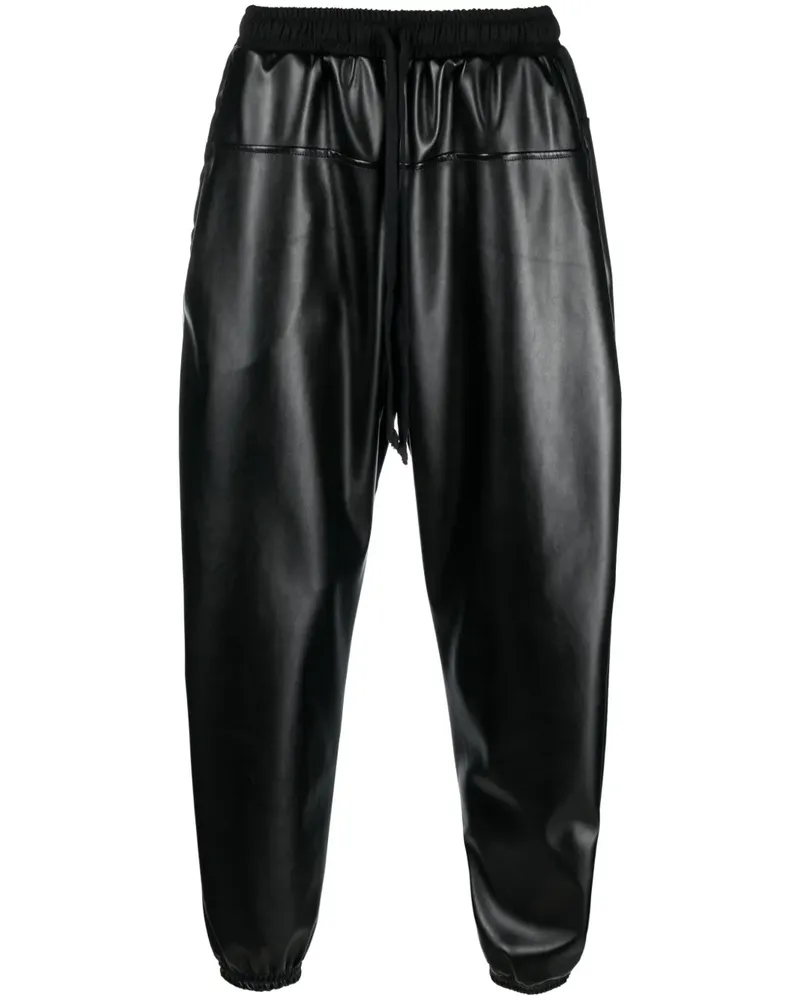 ALCHEMY Hose aus Faux-Leder mit Stretchbund - Schwarz Schwarz