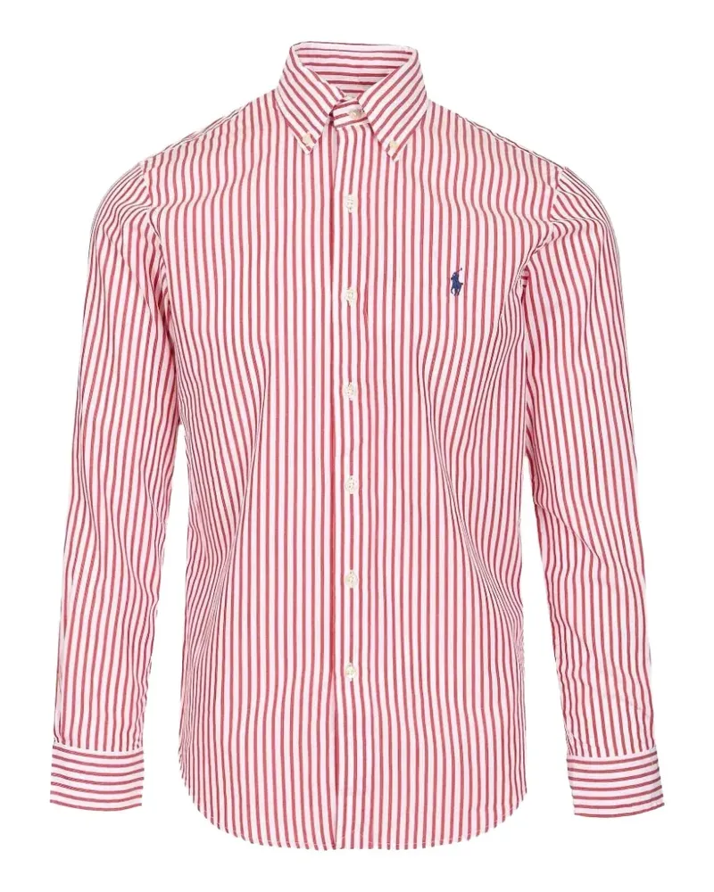 Ralph Lauren Gestreiftes Hemd aus Baumwolle - Rot Rot