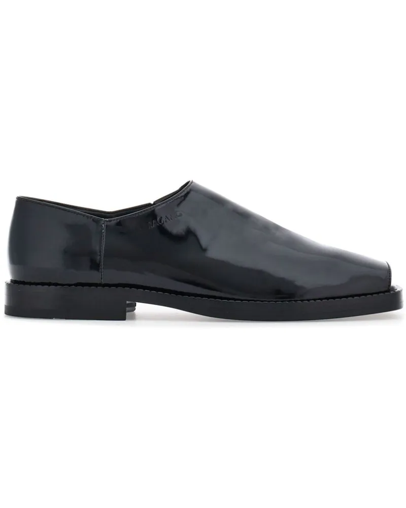 Ferragamo Zehenfreie Loafer Schwarz