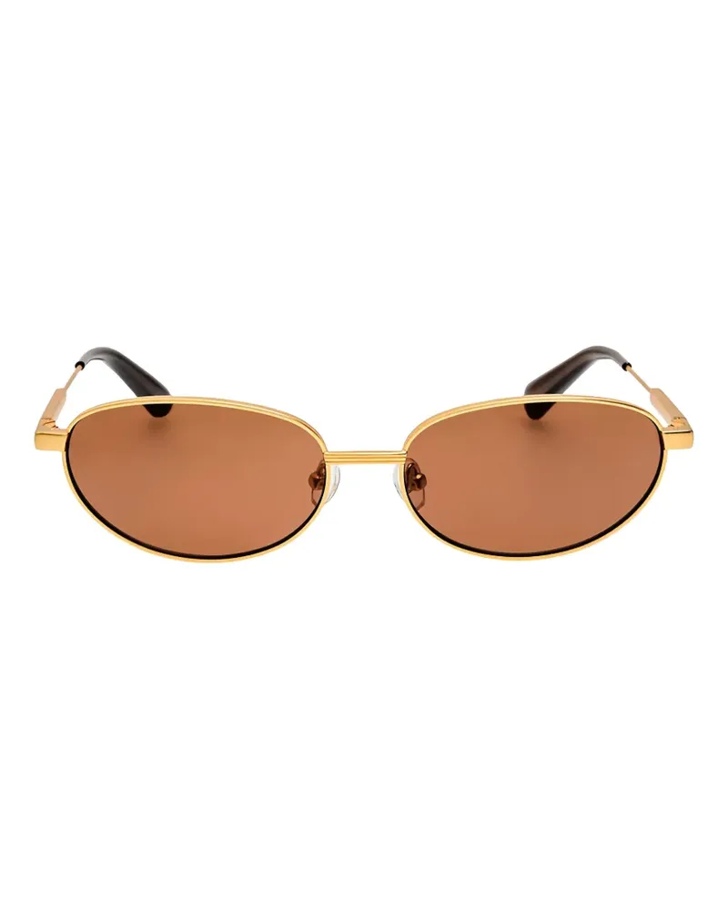 Jacquemus Alba pilot-frame sunglasses - Gold Gold
