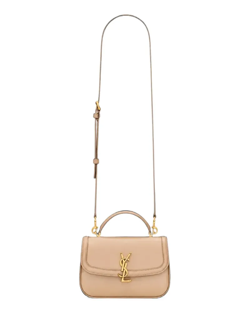 Saint Laurent Solferino leather tote bag - Nude Nude
