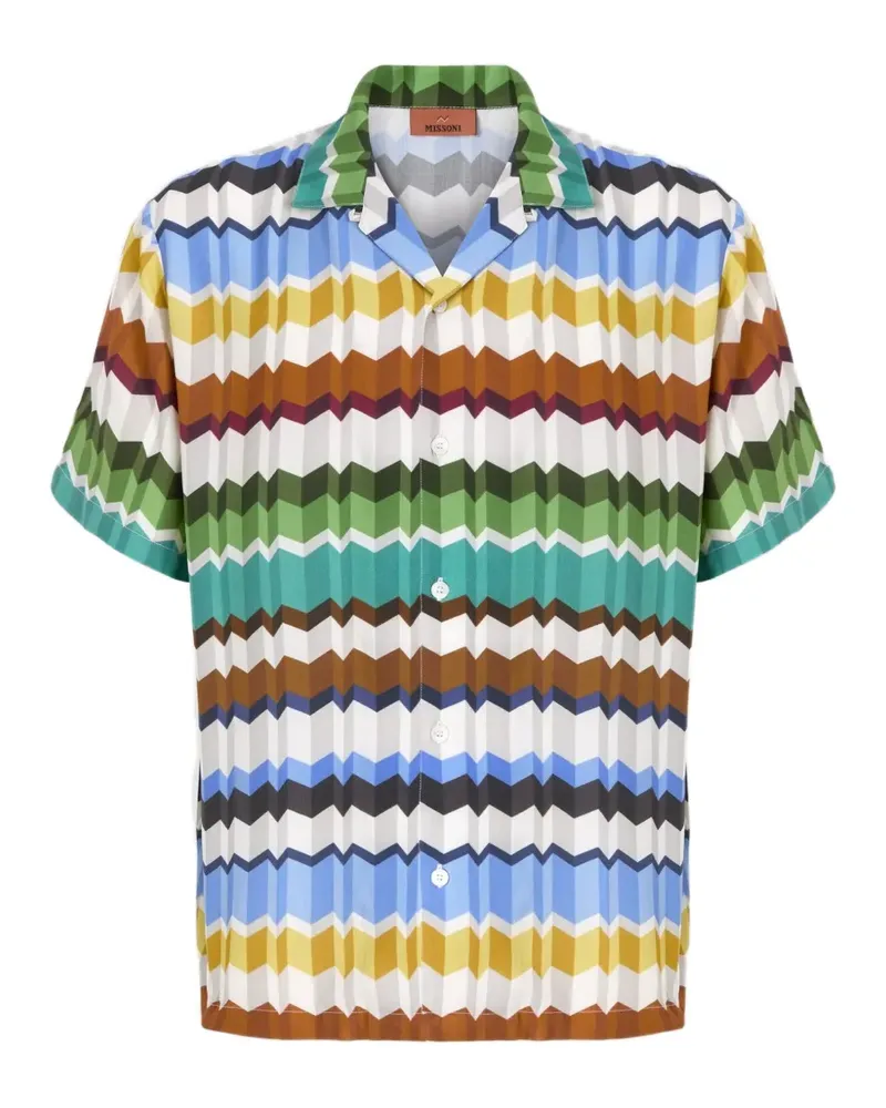 Missoni Hemd mit Zickzackmuster - Weiß Weiß