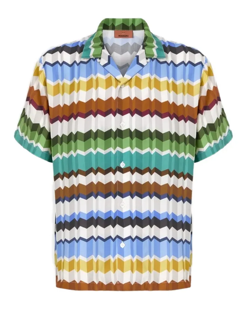 Missoni Hemd mit Zickzackmuster - Weiß Weiß