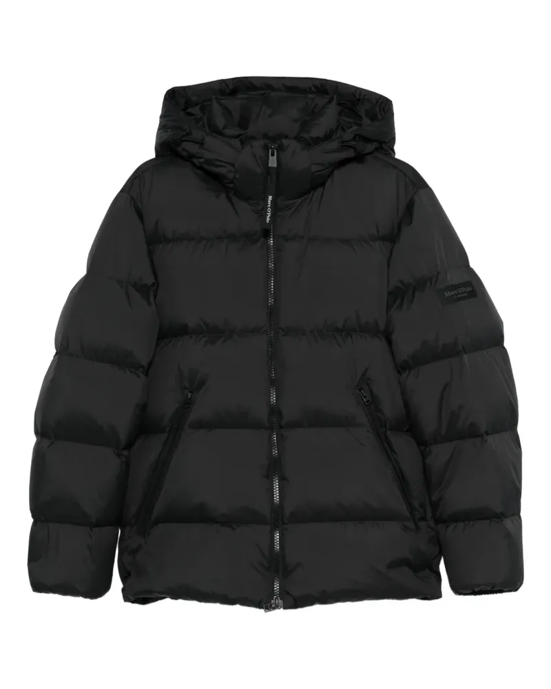 Marc O'Polo Gefütterte Kapuzenjacke - Schwarz Schwarz