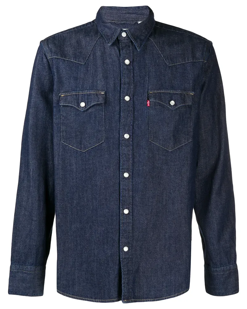 Levi's Barstow' Jeanshemd im Western-Look - Blau Blau