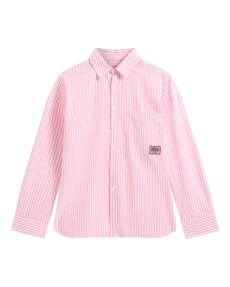 Juicy Couture Gestreiftes Loungewear-Hemd - Rosa Rosa
