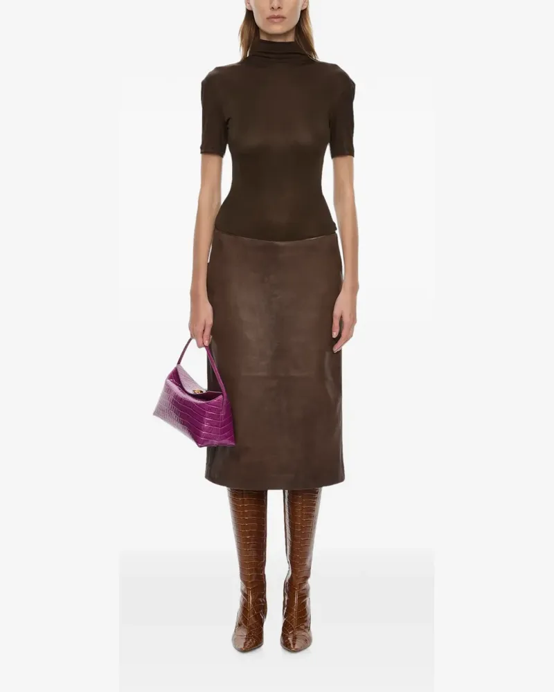 Christopher Esber Redux Midikleid aus Leder - Braun Braun