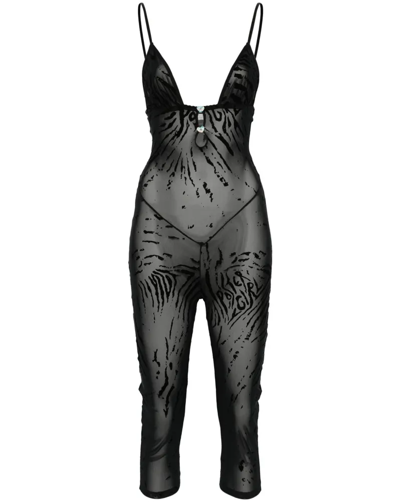 Poster Girl Scarlett Jumpsuit - Schwarz Schwarz