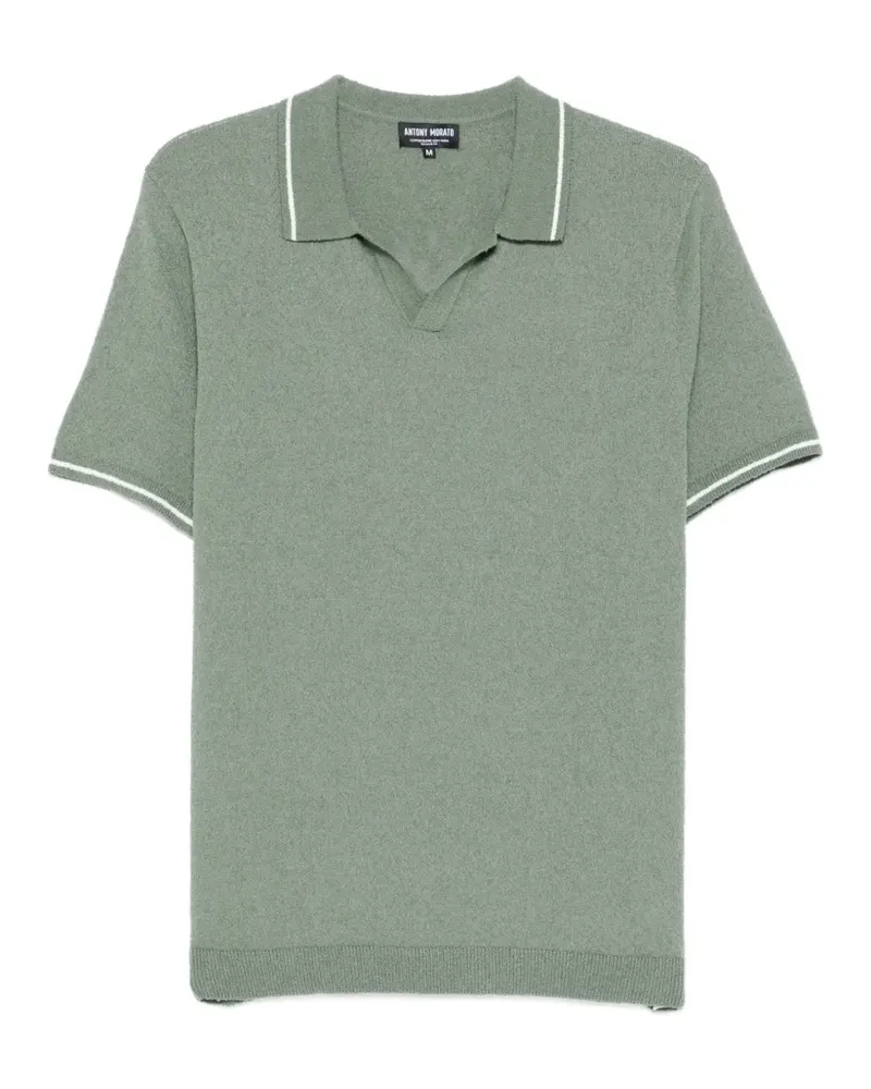 Antony Morato piped polo-collar T-shirt - Grün Grün