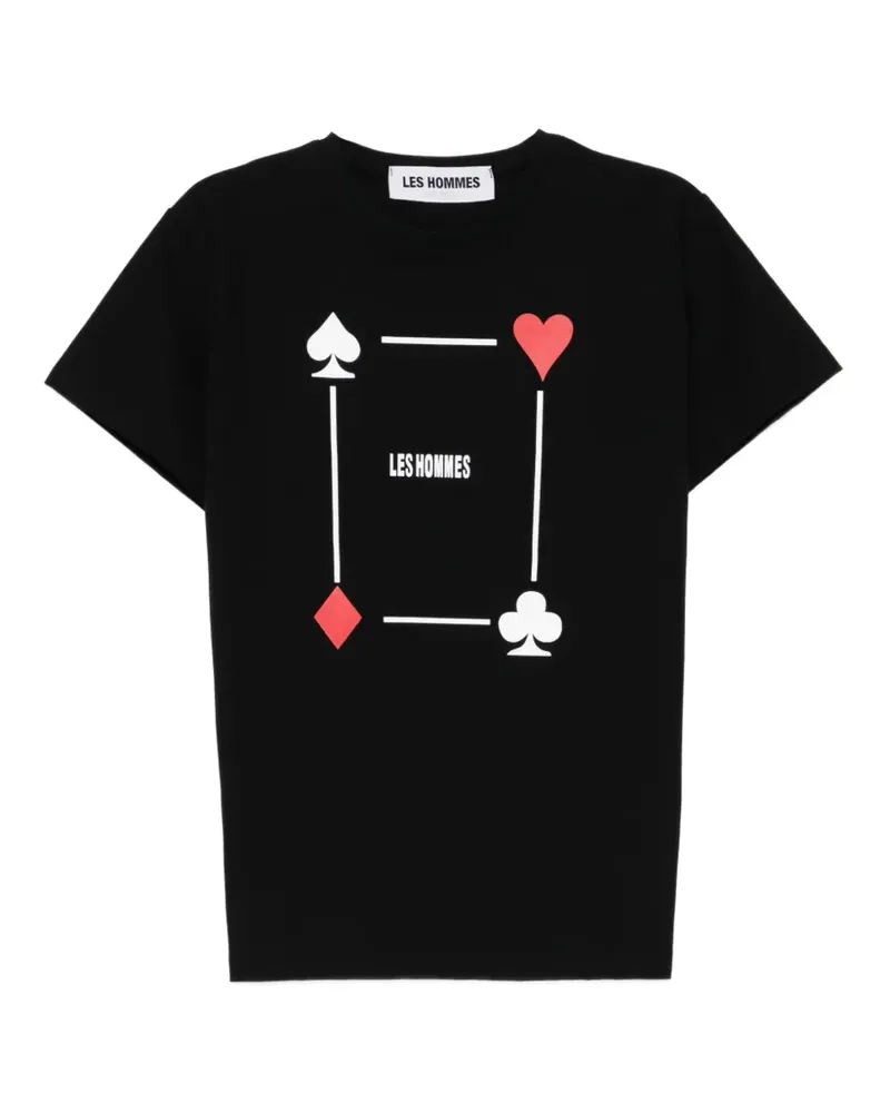 Les Hommes printed T-shirt - Schwarz Schwarz