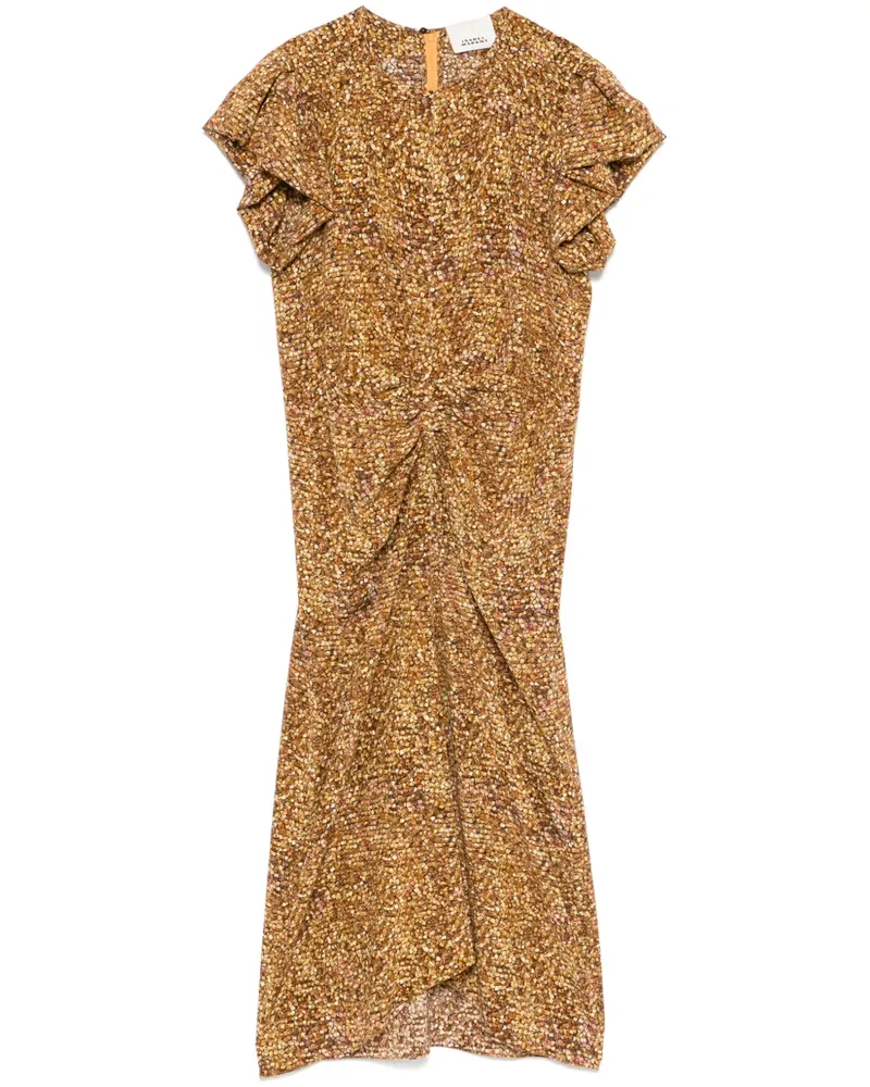 Isabel Marant Terena Midikleid - Gelb Gelb