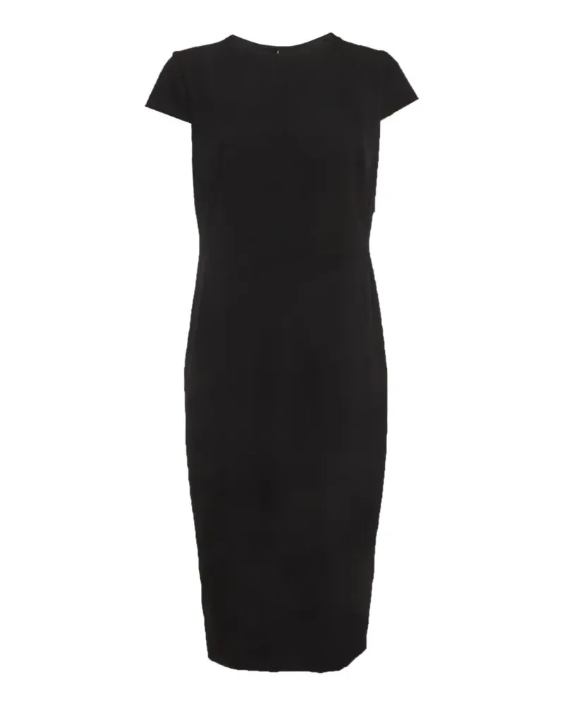 Max Mara short-sleeve midi dress - Schwarz Schwarz