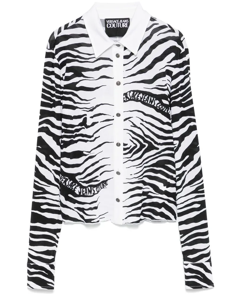 Versace Jeans Zebra Hemd - Schwarz Schwarz