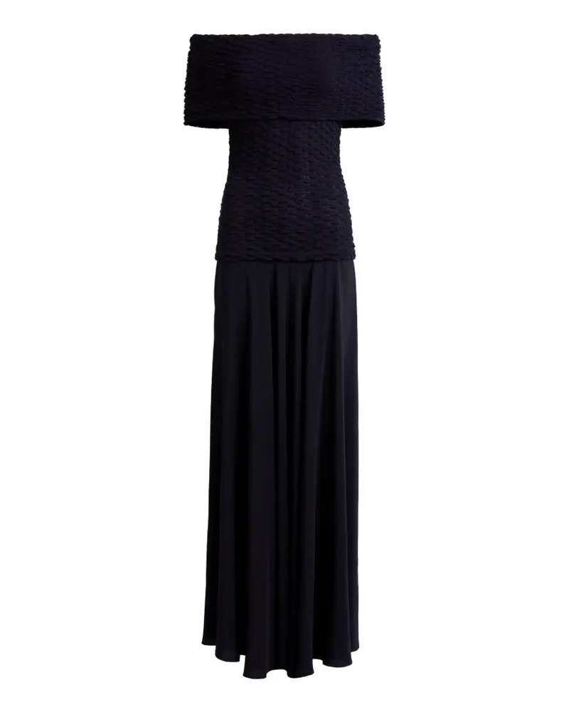 Silvia Tcherassi Schulterfreies Taylor Maxikleid - Blau Blau