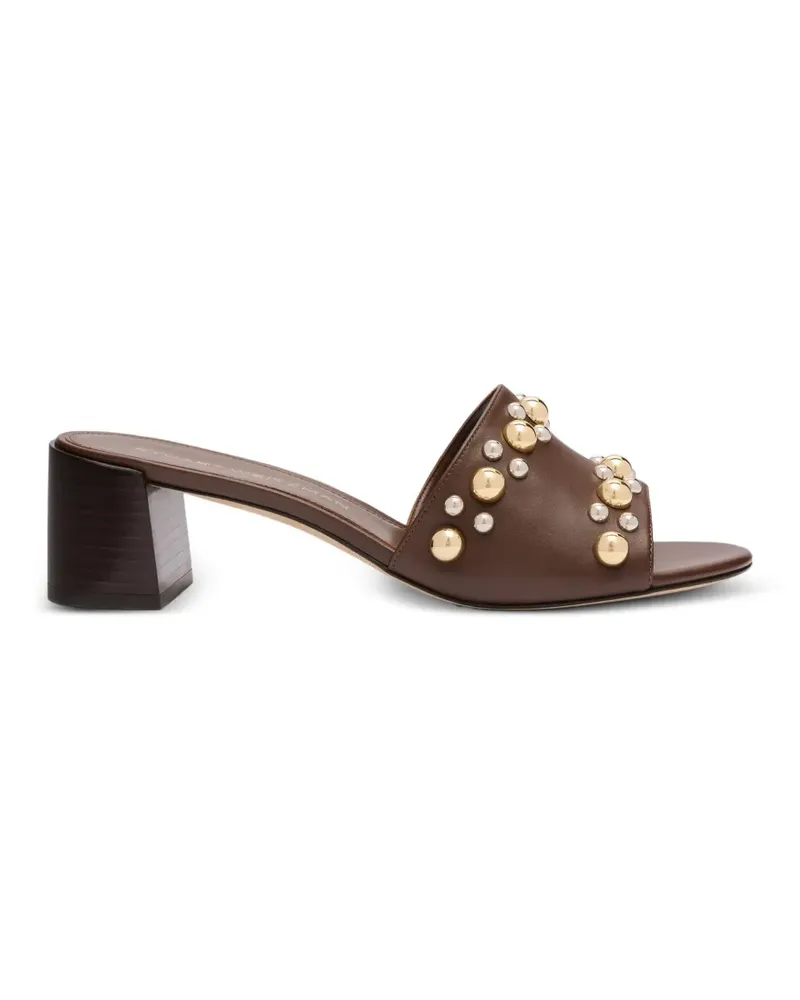 Stuart Weitzman Perry Sandalen mit Nieten - Braun Braun