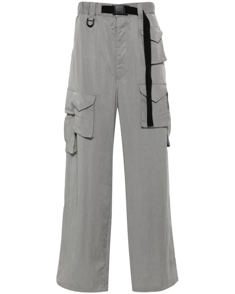 Y-3 Cargohose aus Twill - Grau Grau