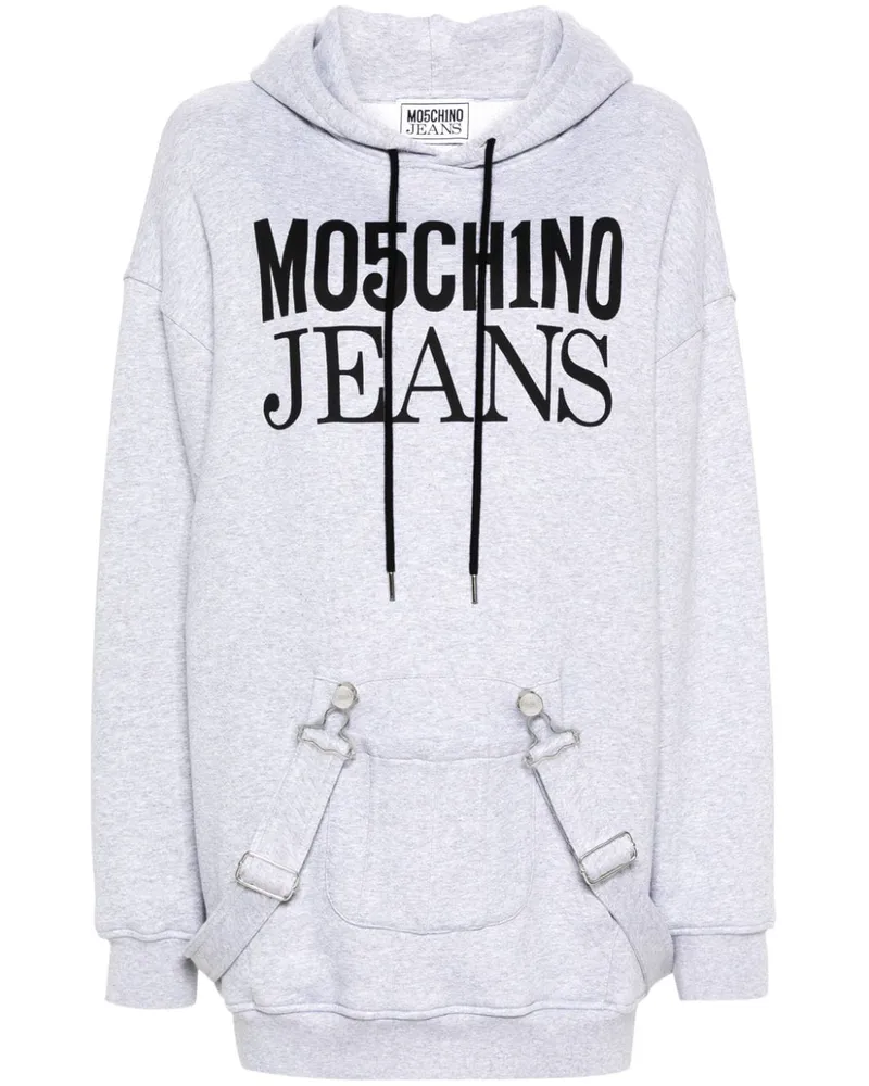 Moschino Minikleid mit Riemen Grau