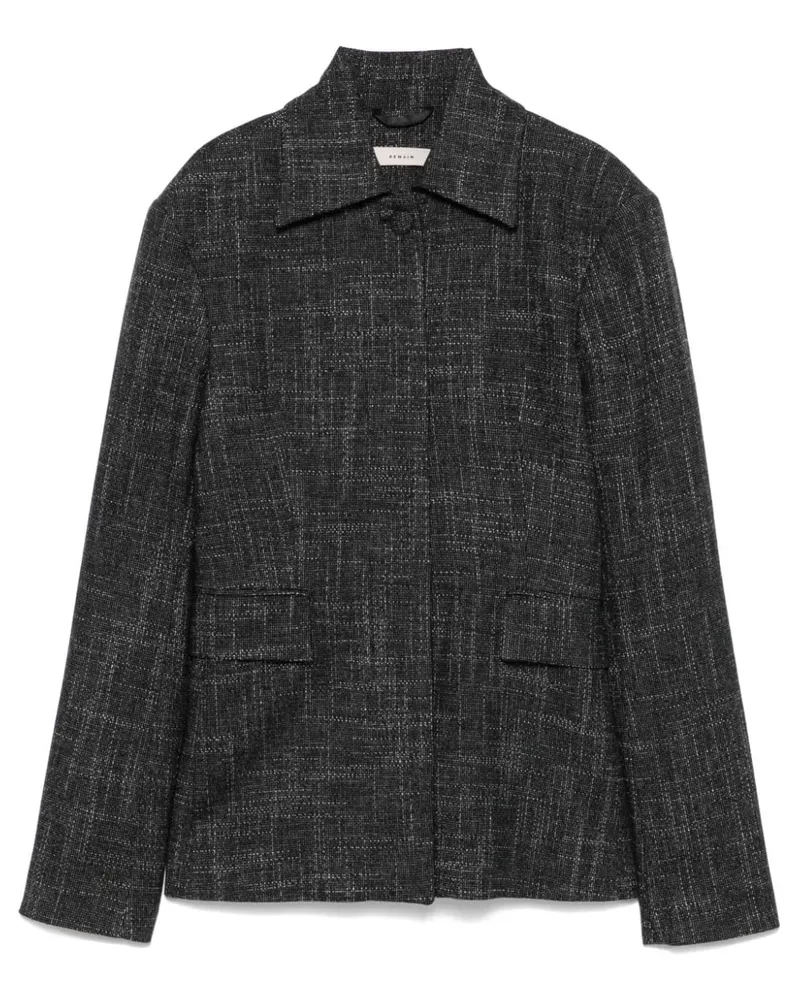 REMAIN Melierter Blazer - Schwarz Schwarz