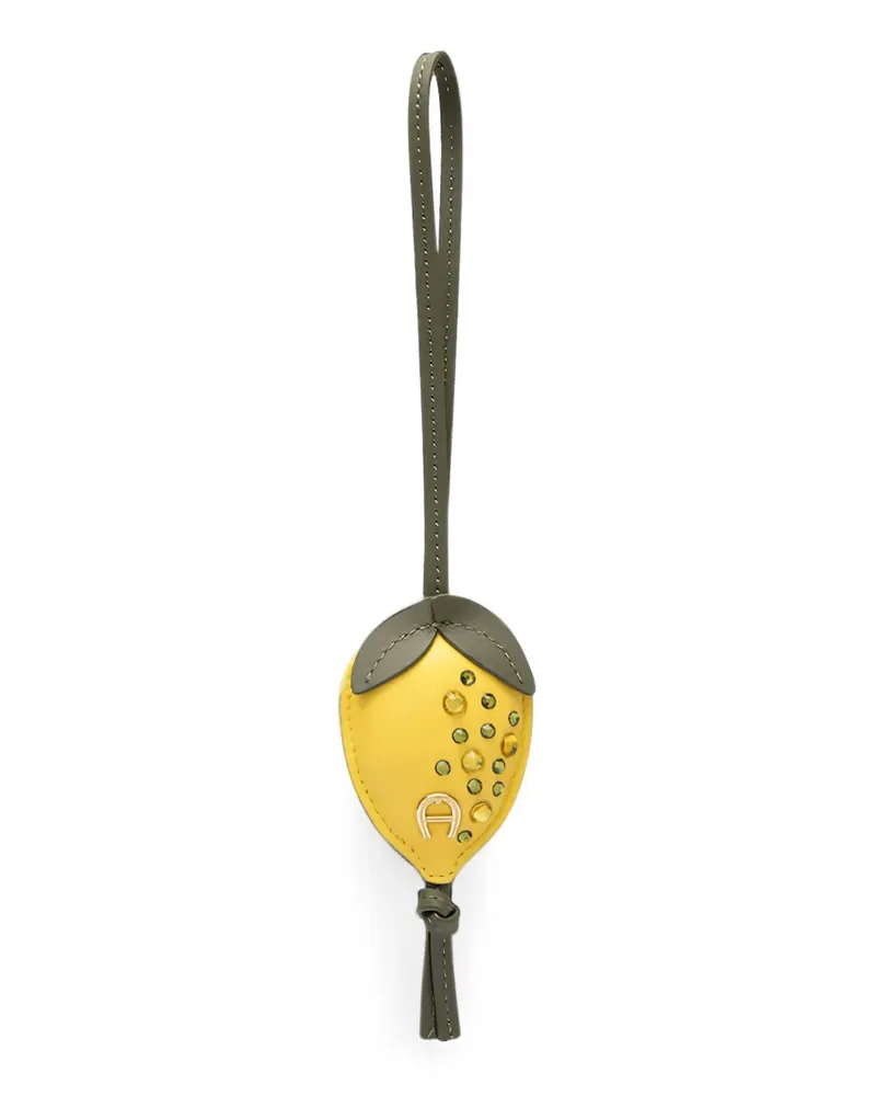 Aigner lemon-motif embellished bag charm - Gelb Gelb