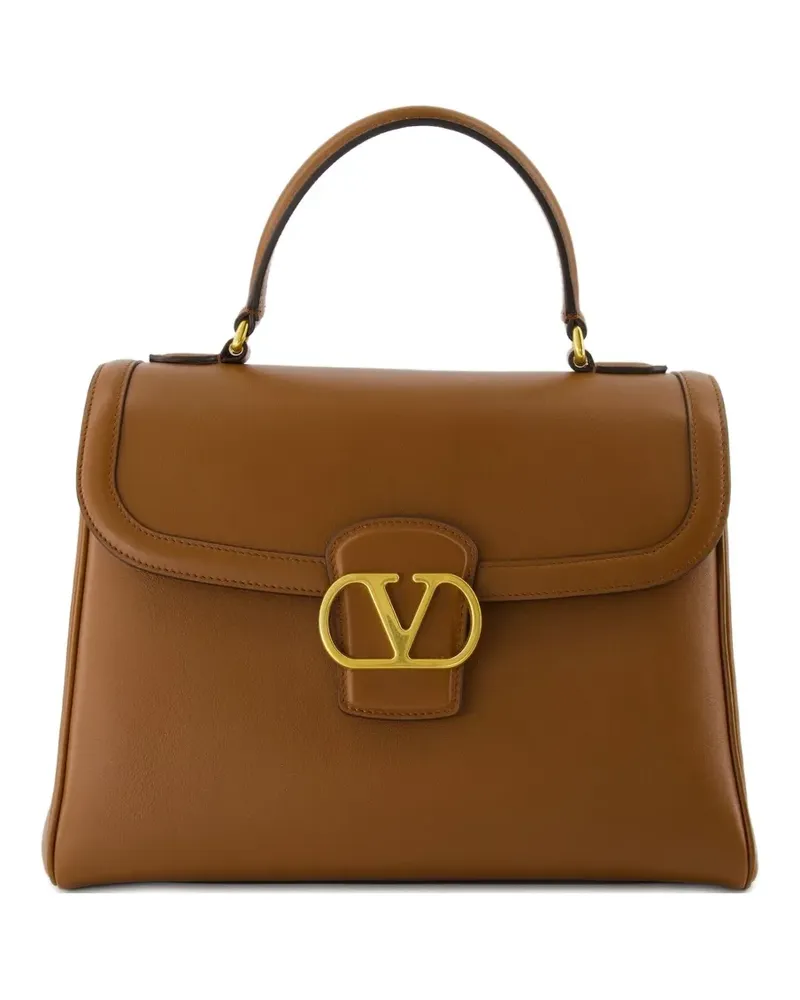 Valentino Garavani 9 bis 5 Tote Bag aus Leder - Braun Braun