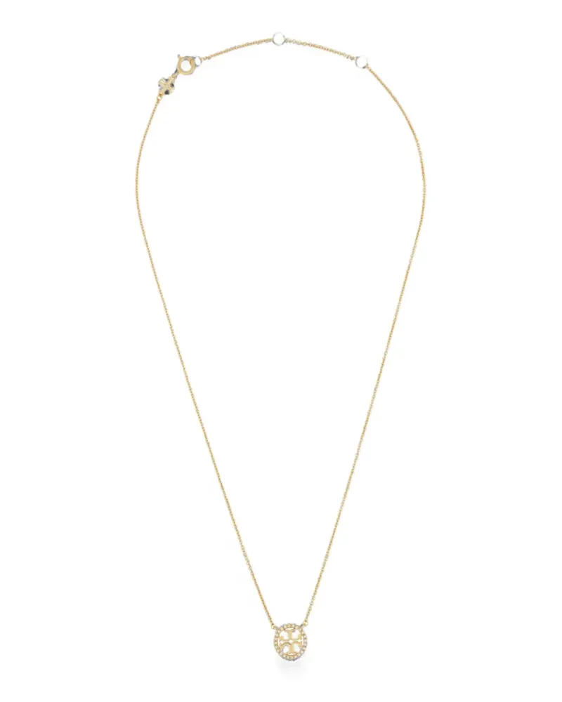 Tory Burch Miller crystal-embellished necklace - Gold Gold