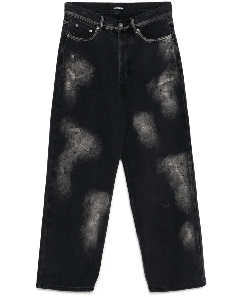 Ground Zero Weite Jeans im Distressed-Look - Grau Grau
