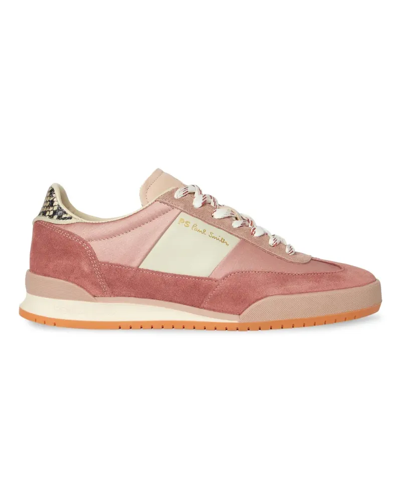 Paul Smith Dover snakeskin-effect panelled sneakers - Rosa Rosa