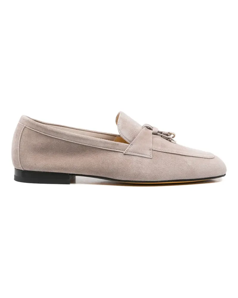 Doucal´s Loafer aus Wildleder mit Quasten - Grau Grau