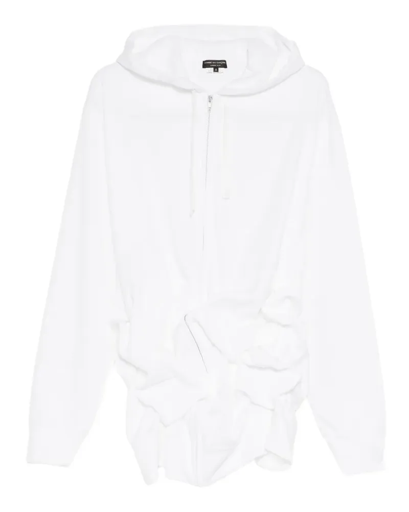 Comme des Garçons Kapuzenjacke mit Reißverschluss - Weiß Weiß