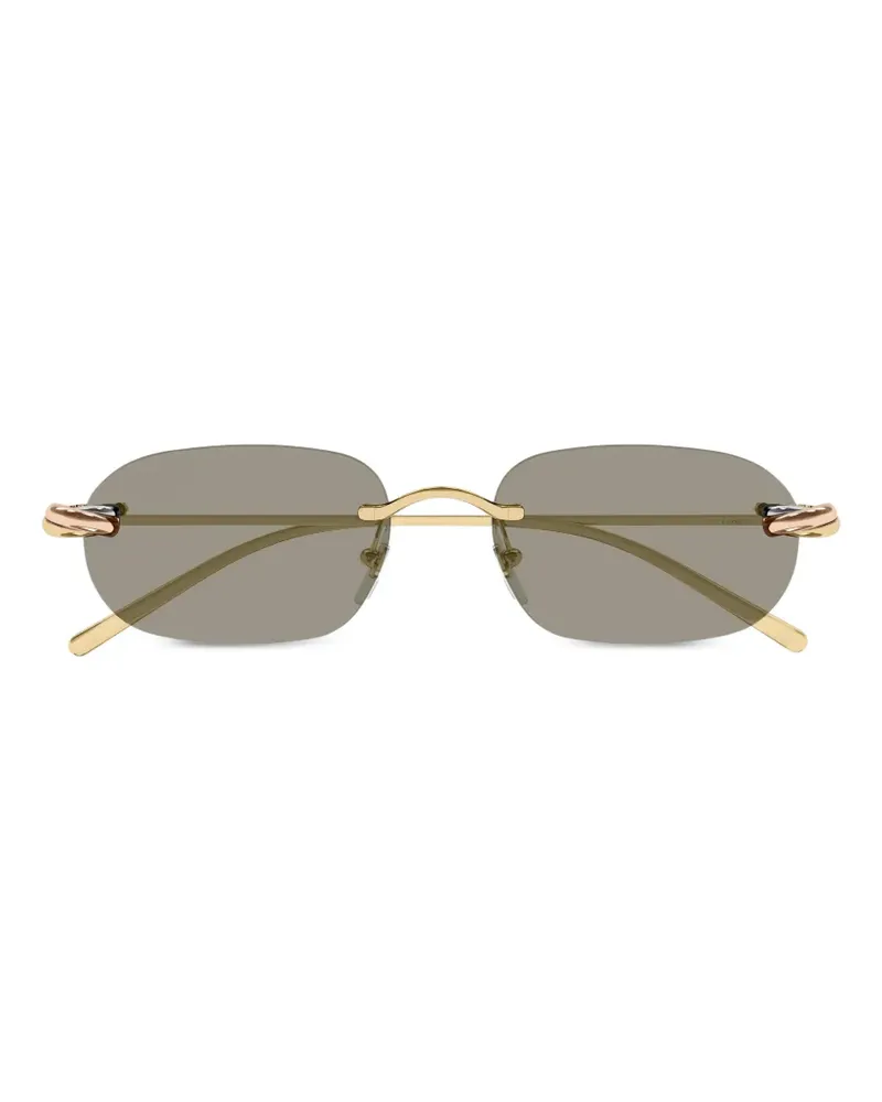 Cartier Rahmenlose Trinity Sonnenbrille - Gold Gold