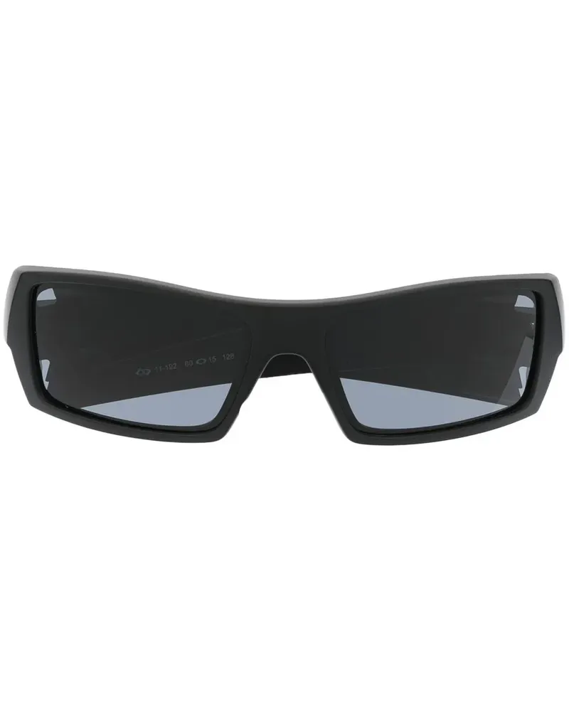 Oakley Sonnenbrille mit Flaggen-Schild - Schwarz Schwarz