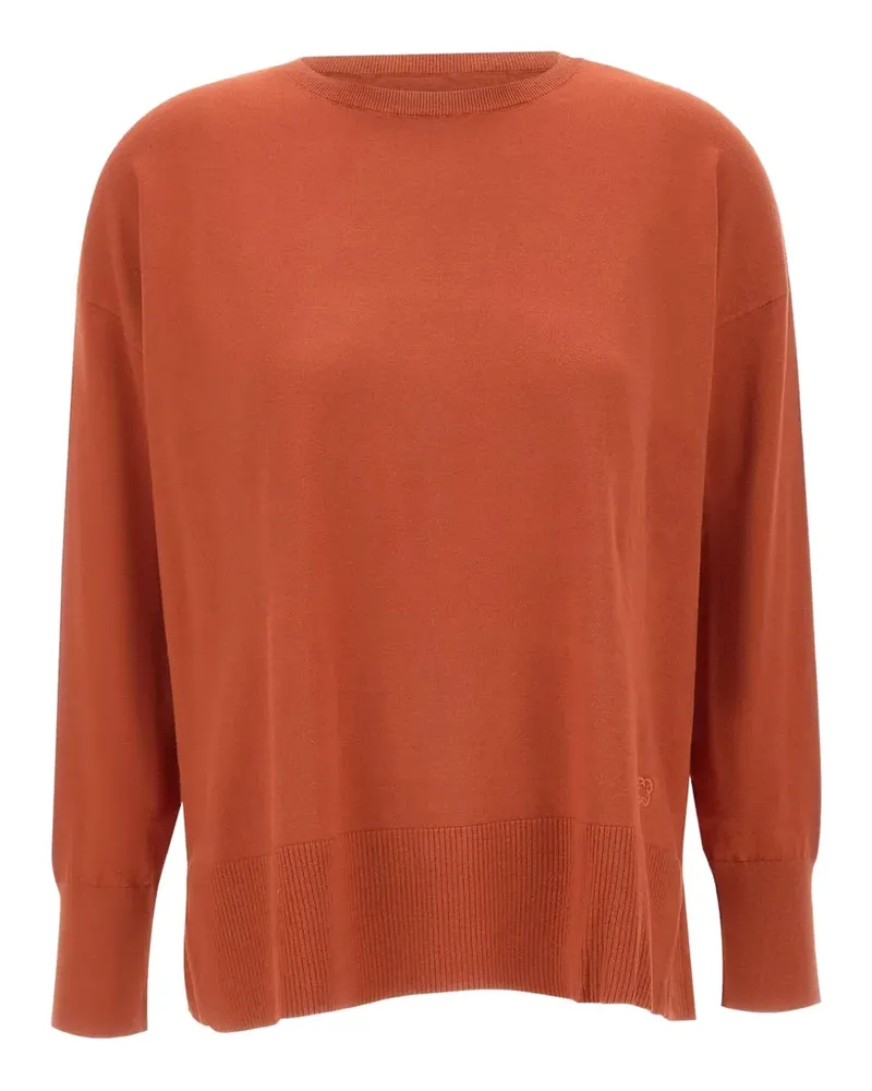 Elena Mirò side-slit sweater - Orange Orange