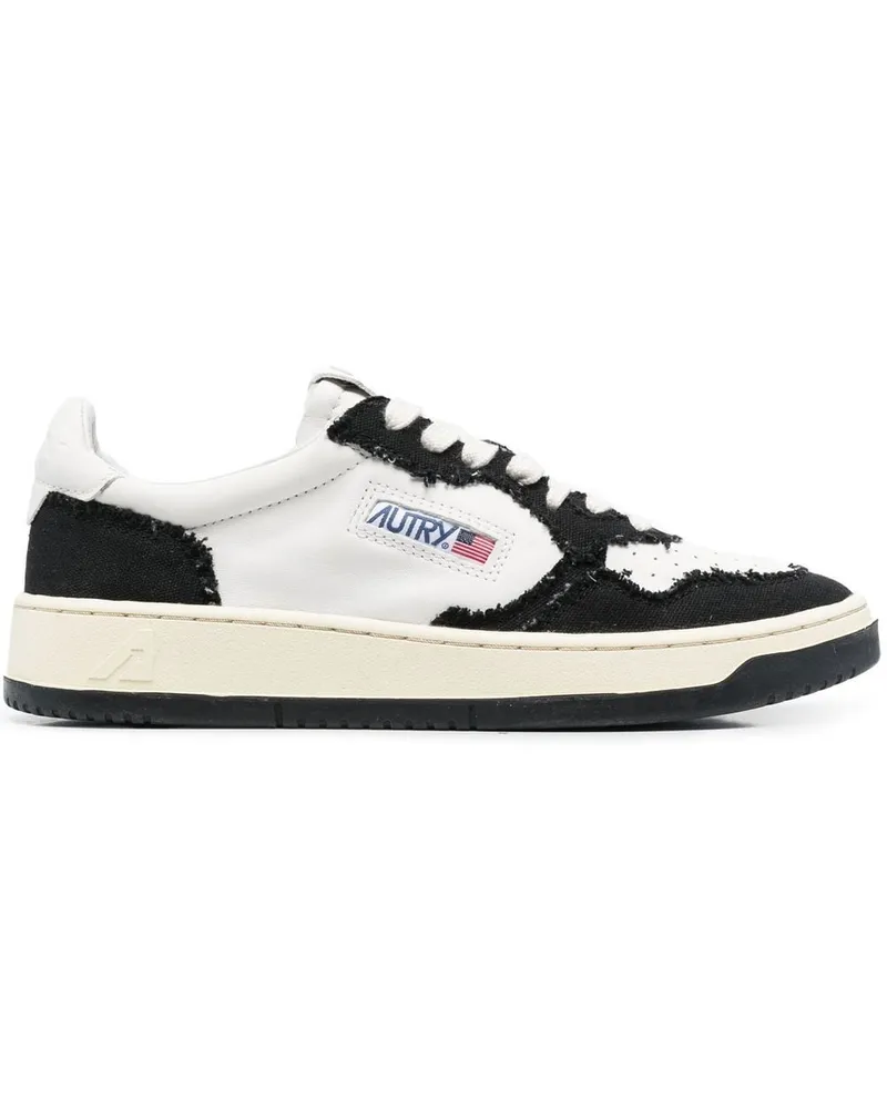 AUTRY Sneakers mit ausgefransten Kanten - Weiß Weiß
