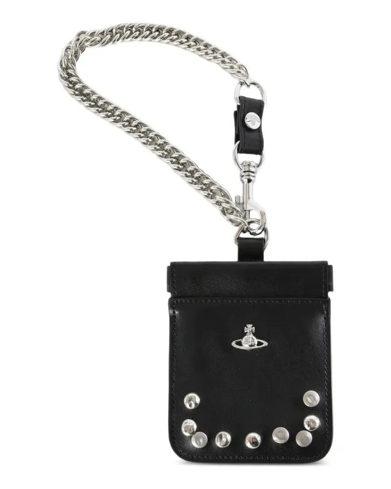 Vivienne Westwood Kartenetui mit Orb-Schild - Schwarz Schwarz