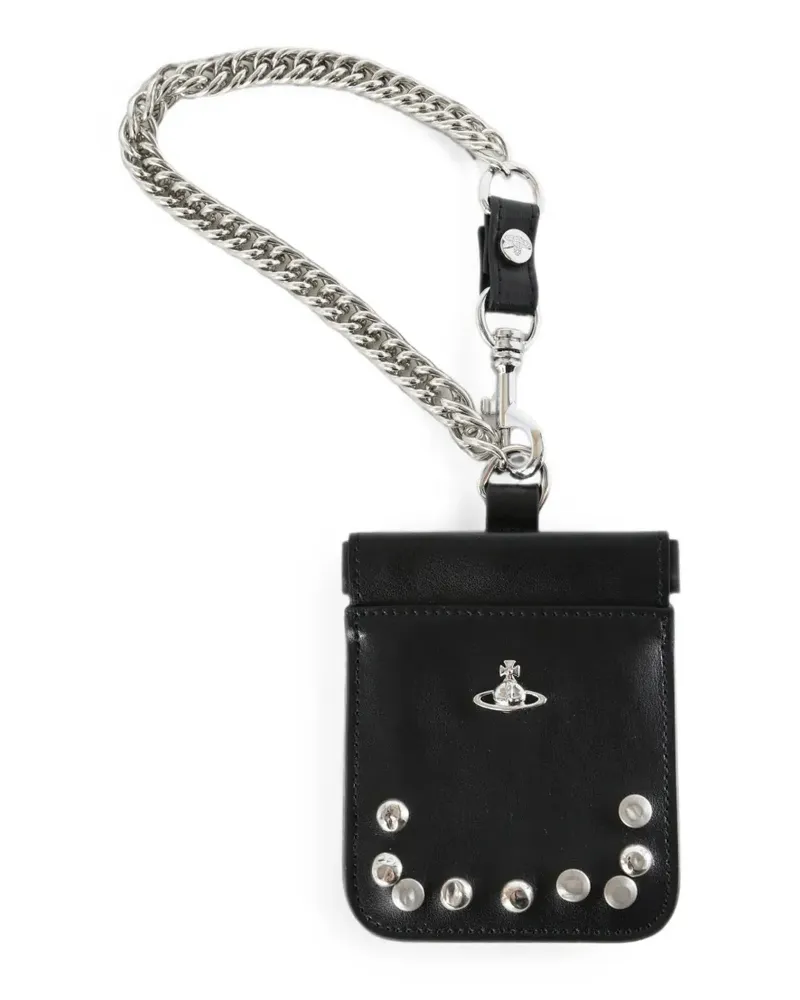 Vivienne Westwood Kartenetui mit Orb-Schild - Schwarz Schwarz