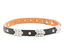 Gewickelte Cowboy Halskette - Schwarz