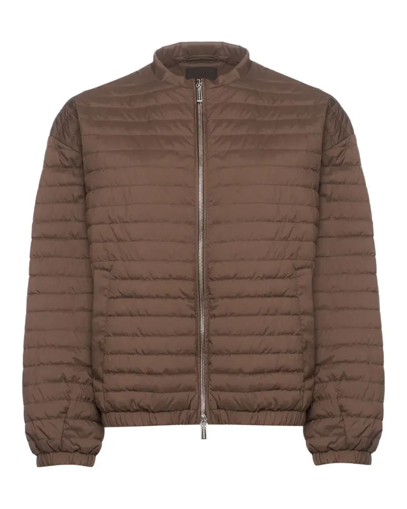 MOORER Elvira-S3 zip-up puffer jacket - Braun Braun