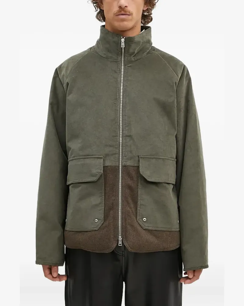 Norse Projects Jacke mit Cordeinsätzen - Grün Grün