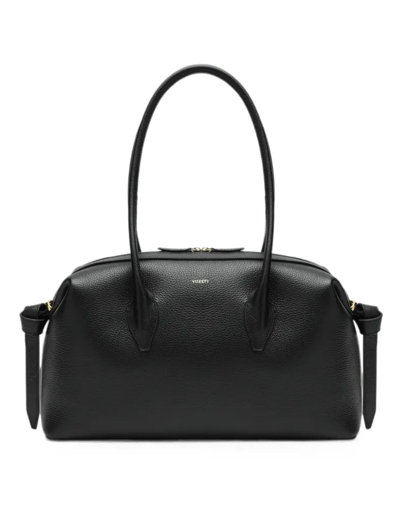 YUZEFI Schultertasche aus Leder - Schwarz Schwarz