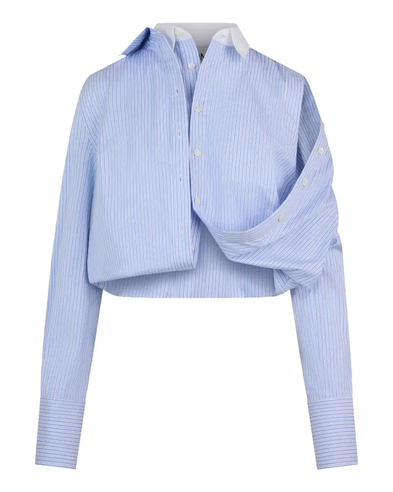 Monse Cropped-Hemd mit Umschlag - Blau Blau