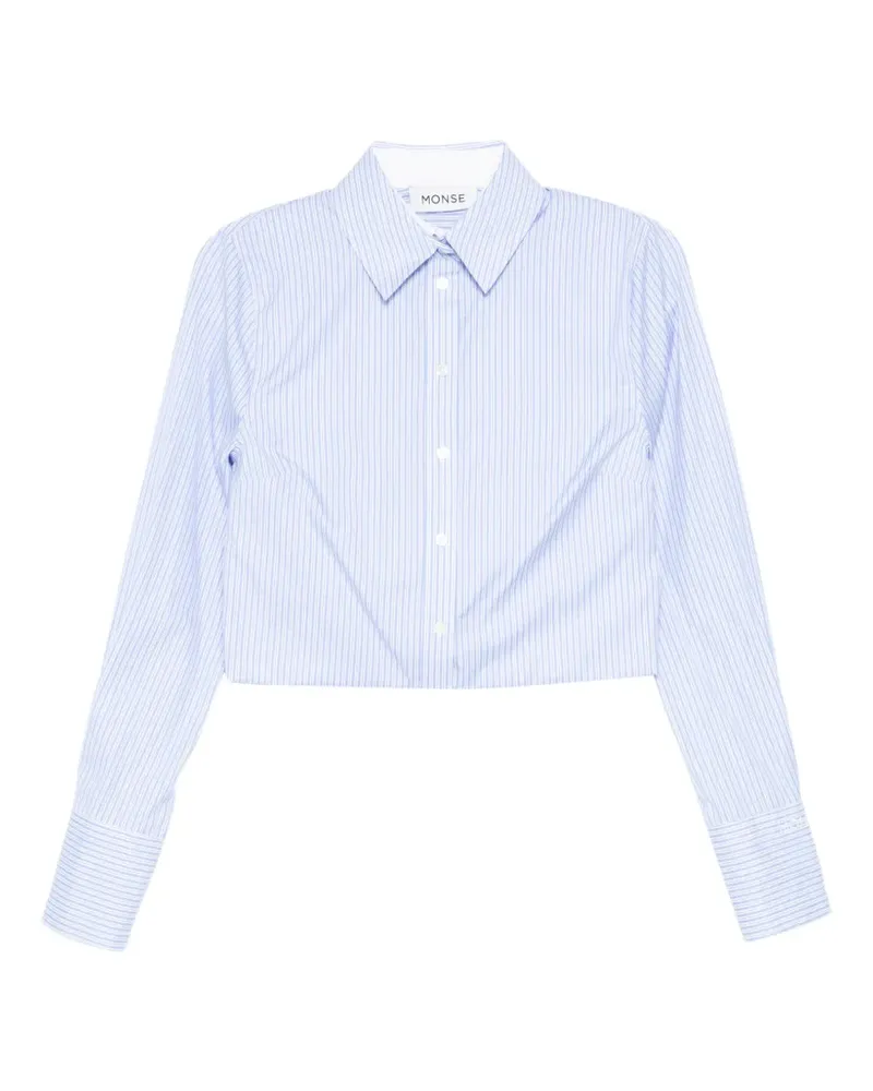 Monse Cropped-Hemd mit Umschlag - Blau Blau